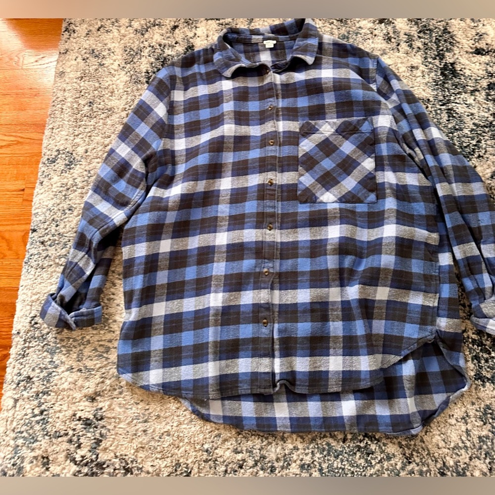 Aerie XL oversized button up Flannel